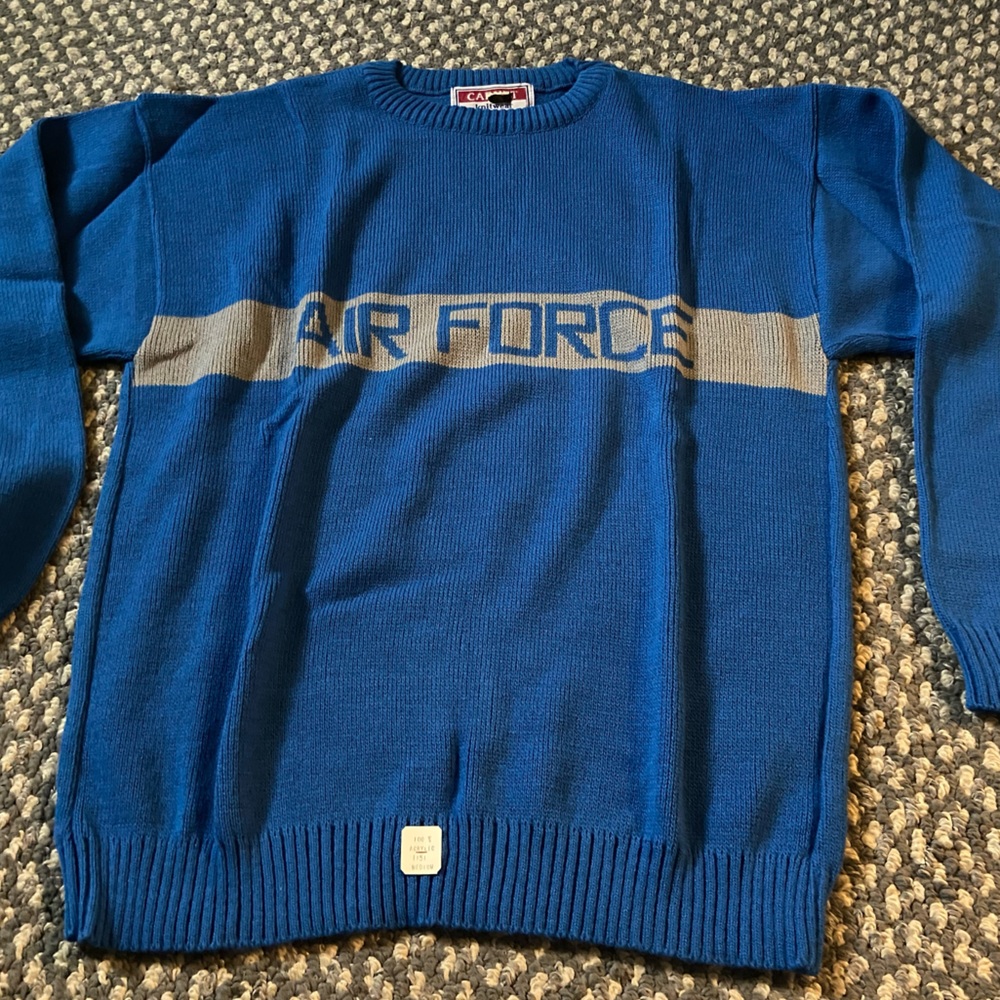 Vintage Air Force crew neck sweater NEW MED VINTAGE